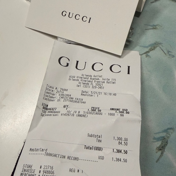 Gucci Interlocking GG Black Leather Bag - Picture 7 of 7